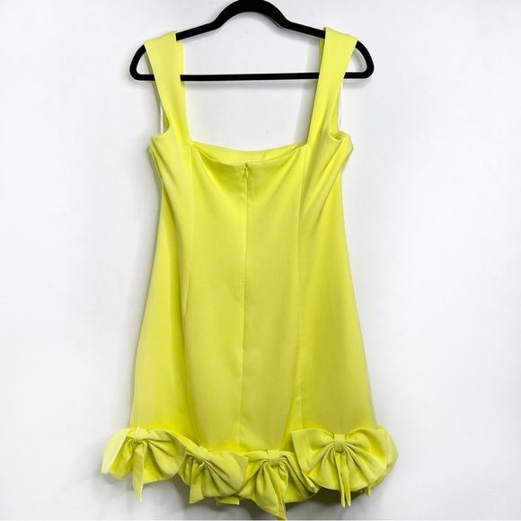 Elliatt Kennedy Mini Bow Dress In Yellow NWT Size L - Picture 11 of 15